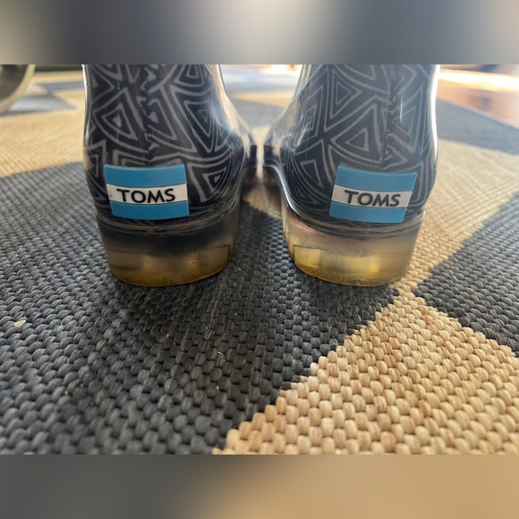 Toms Cabrilla Rain Women Round Toe Black Rain Boot - Picture 3 of 3